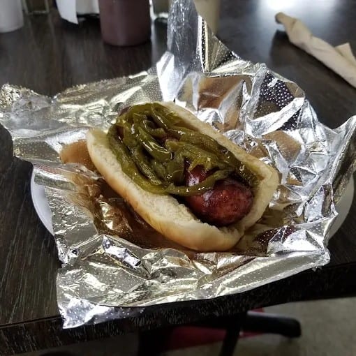 Polish Sausage Sandwich.