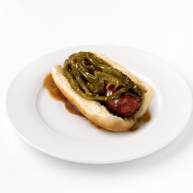 Polish Sausage Sandwich.